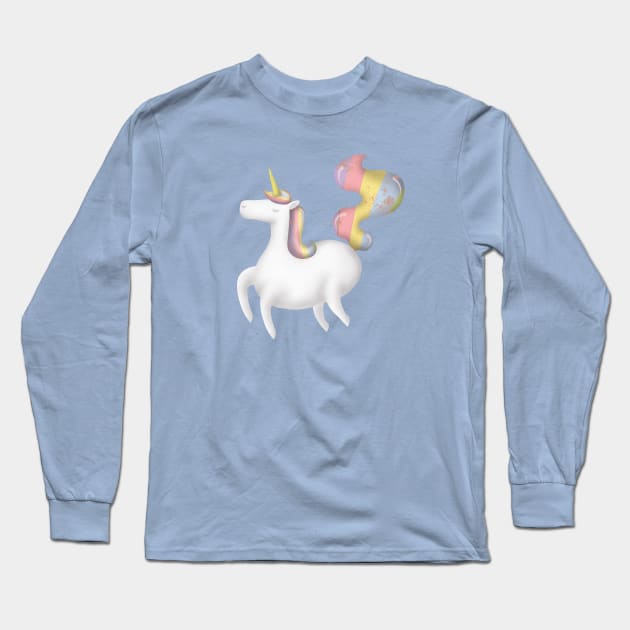 Unicorns are real Long Sleeve T-Shirt by VBleshka